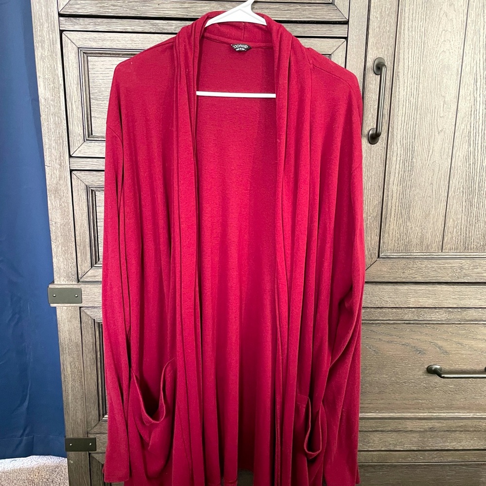 Coofandy men’s ruffle shawl collar cardigan long